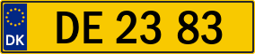 Trailer License Plate